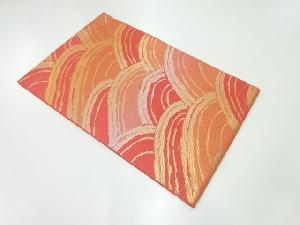 未使用品　波模様織出し夏用名古屋帯